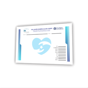 1000 recetas médicas papel opalina 90 gramos diseño gratis