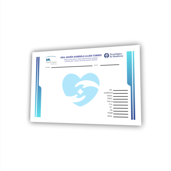 1000 recetas médicas papel opalina 90 gramos diseño gratis